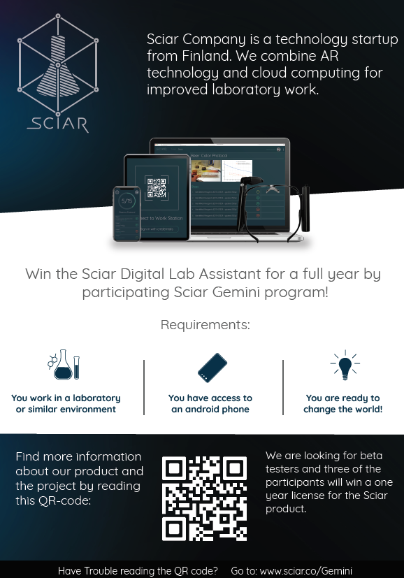 Poster of Sciar Digital Lab Assistant