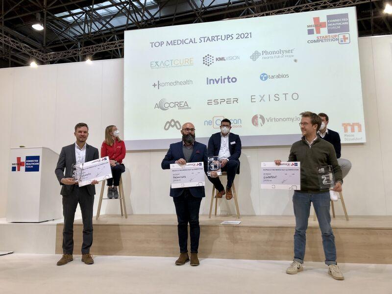 The winners of MEDICA Startup Competition 2021.