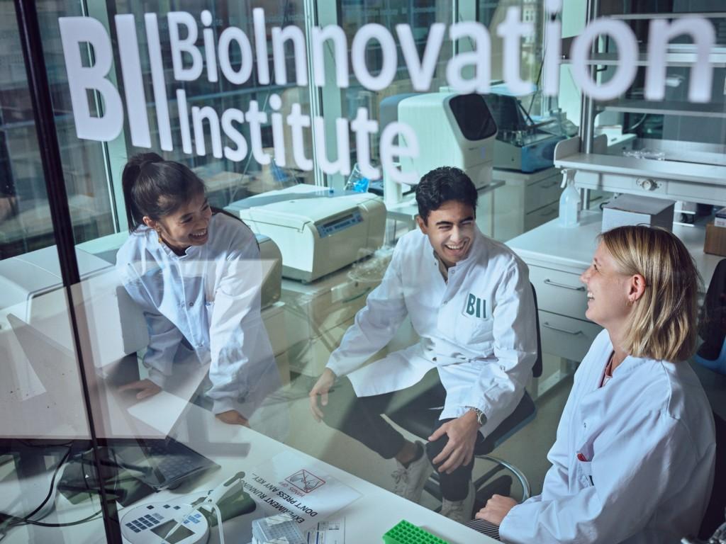 Researchers at the BioInnovation Institute.