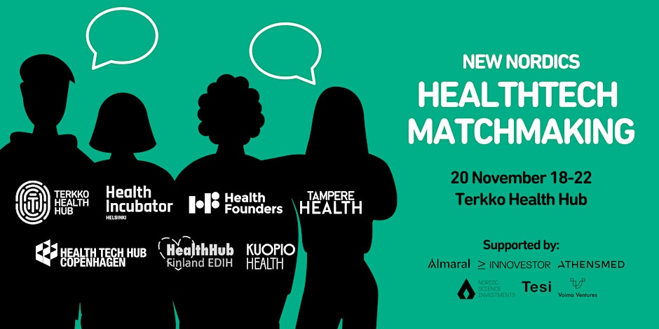 New Nordics HealthTech Matchmaking event for startups and investors